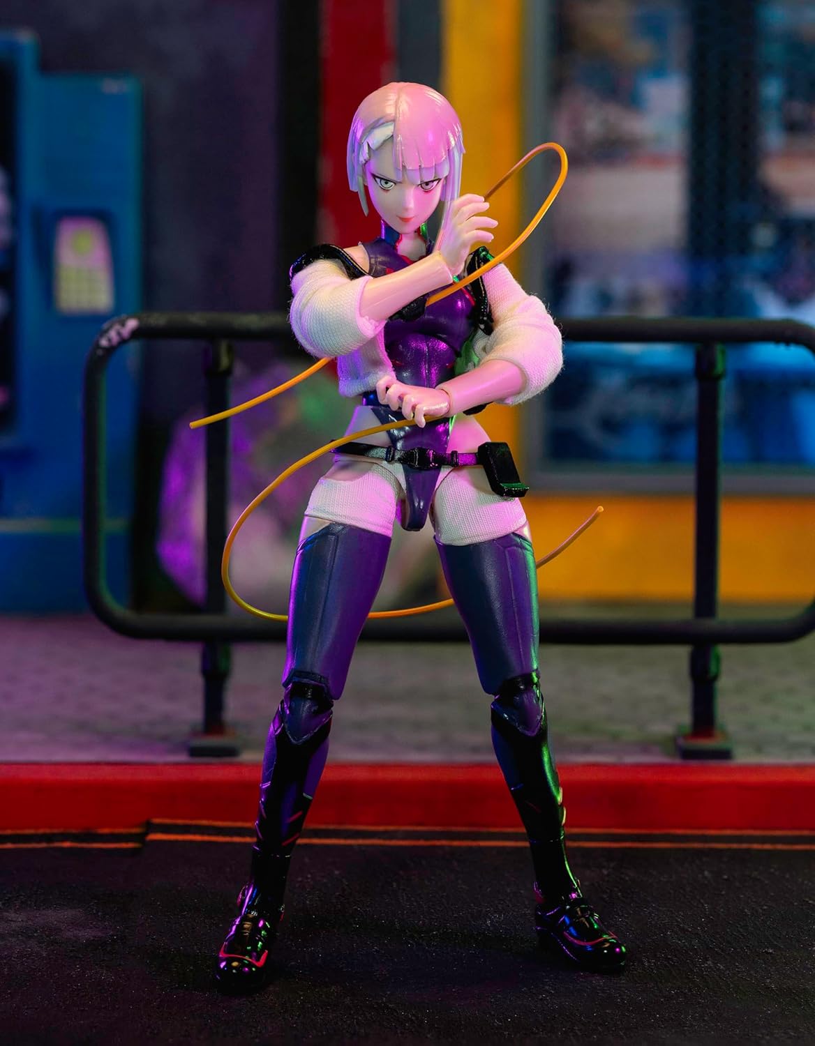 Cyberpunk Edgerunners Lucy - 1:12 Scale Action Figure - 5.7” Highly Articulated Collectible with Accessories