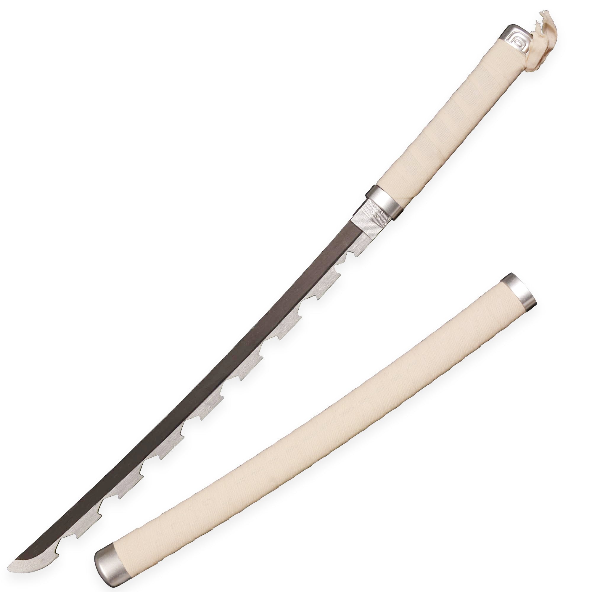 Demon Slayer - Inosuke Hashibira Nichirin Sword (Katana) Replica "Bone White Variant"