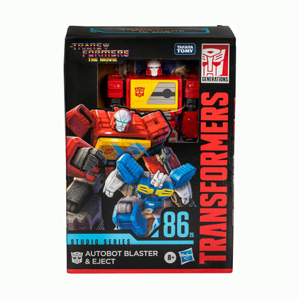 Transformers Studio Series Voyager The The Movie 86-25 Autobot Blaster & Eject, 6.5-inch Converting Action Figure