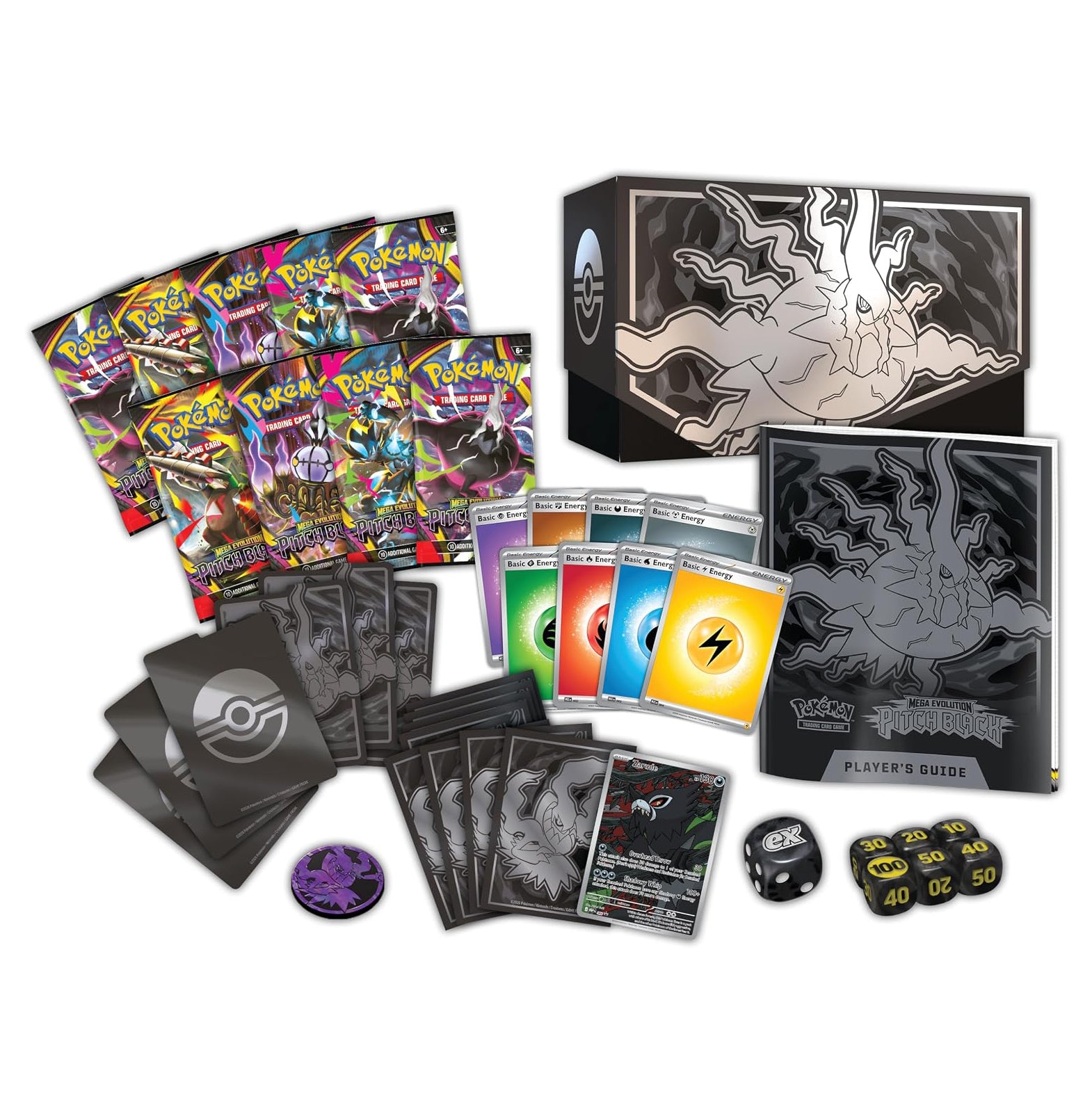 Pokémon TCG: Mega Evolution, Pitch Black Elite Trainer Box (ENGLISH EDITION)