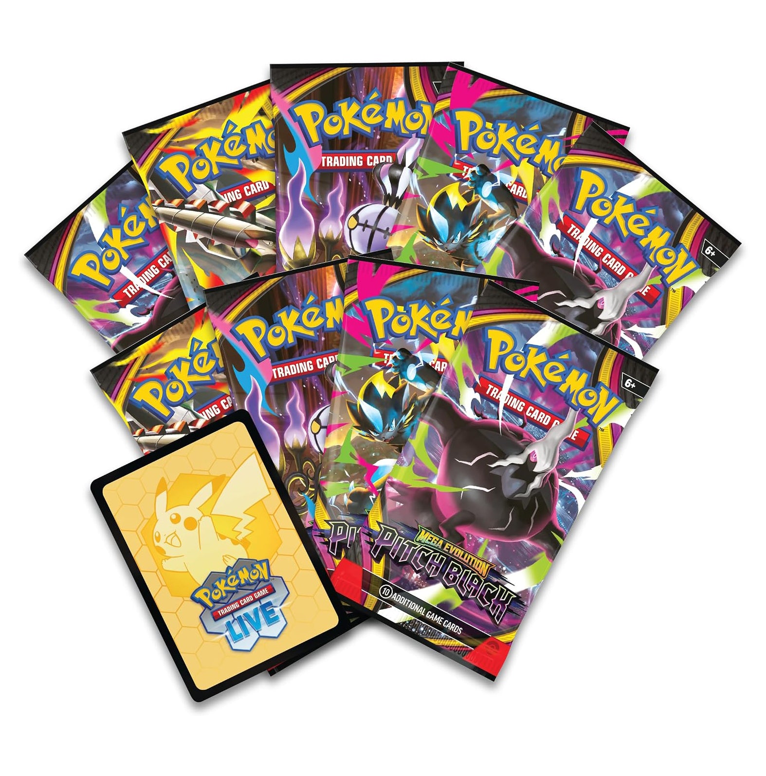 Pokémon TCG: Mega Evolution, Pitch Black Elite Trainer Box (ENGLISH EDITION)