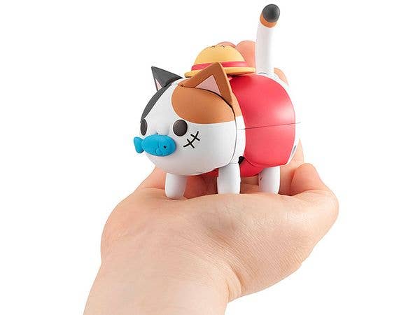 MegaHouse MEGA CAT PROJECT ONE PIECE Tokotoko NyanPieceNyan Monkey D. Luffy