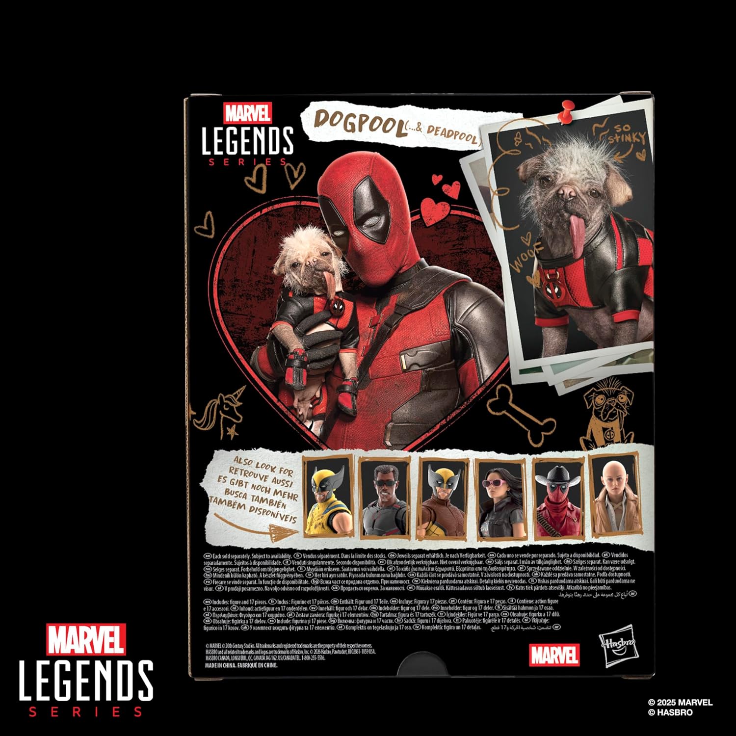 Marvel Legends Series Dogpool and Deadpool, Marvel Studios' Deadpool & Wolverine Movie Collectible 6-Inch Action Figure