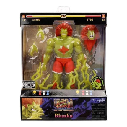 Jada Street Fighter II Blanka Deluxe Action Figure - 1:12 Scale Figure (Entertainment Earth Exclusive Glow in The Dark Variant)