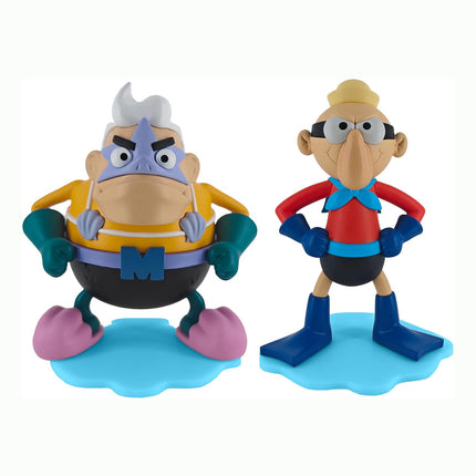 Spongebob Squarepants, Barnacle Boy and Mermaid Man Officially Licensed Collectible 5" Scale Figures 2-Pack (Amazon Exclusive)