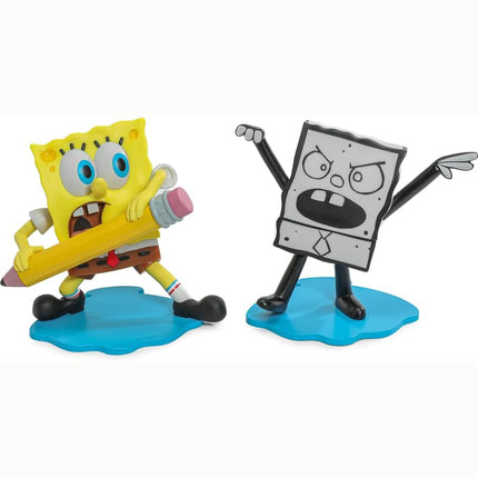 Spongebob Squarepants, Spongebob and DoodleBob Officially Licensed Collectible 5" Scale Figures 2-Pack (Amazon Exclusive)