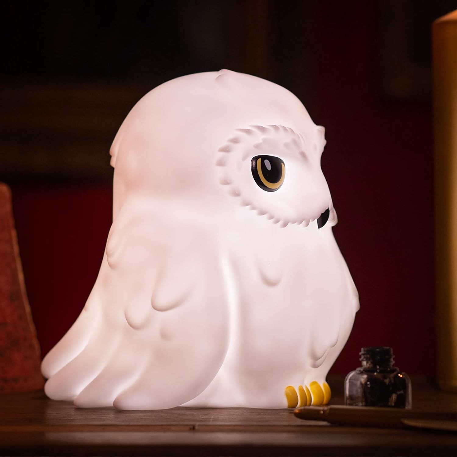 The Wizarding World of Harry Potter Hedwig Snow Owl Portable LED Table Lamp