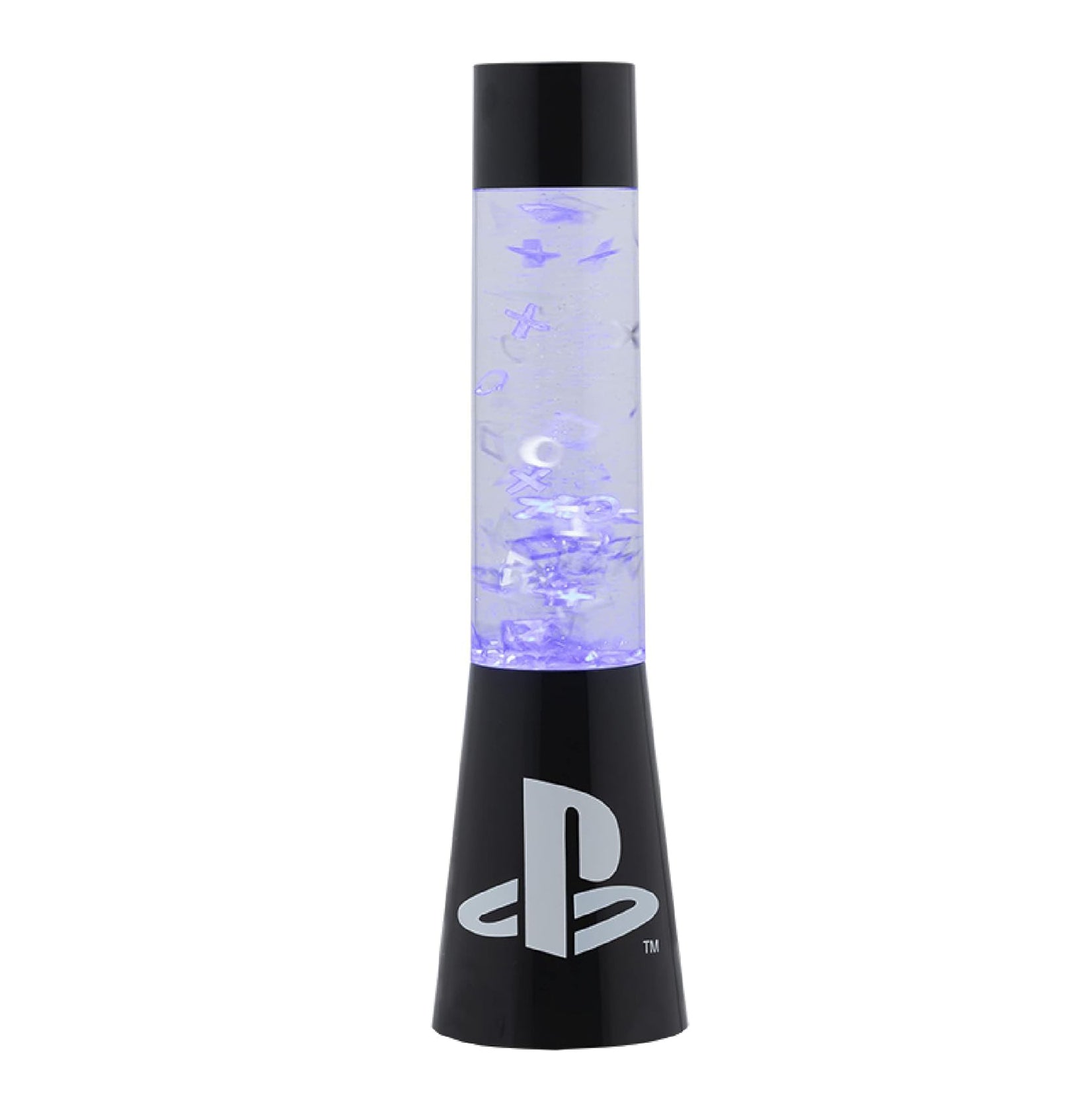 Paladone PlayStation Glitter Flow Lamp Night Light, Bedroom Décor Mood Light