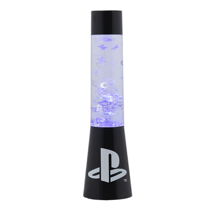 Paladone PlayStation Glitter Flow Lamp Night Light, Bedroom Décor Mood Light