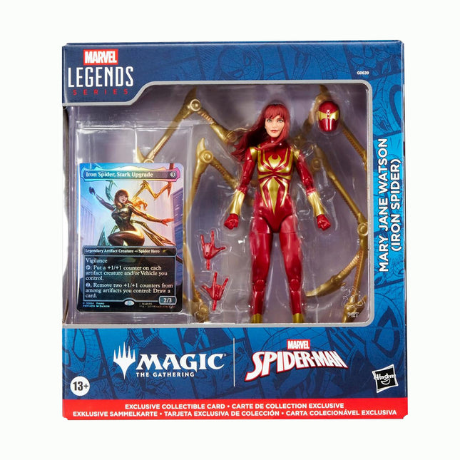 Marvel Legends x Magic The Gathering - Mary Jane Watson (Iron Spider) Action Figure + Promo Trading Card Set