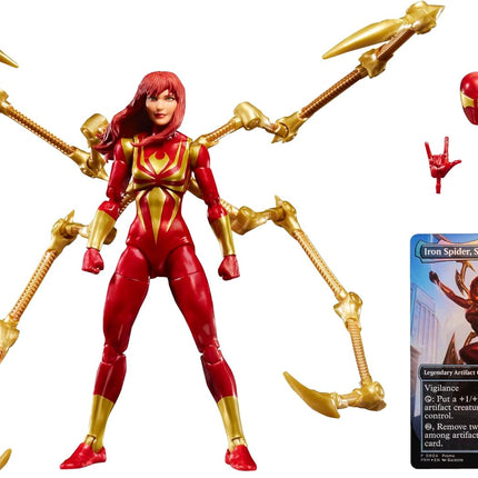 Marvel Legends x Magic The Gathering - Mary Jane Watson (Iron Spider) Action Figure + Promo Trading Card Set
