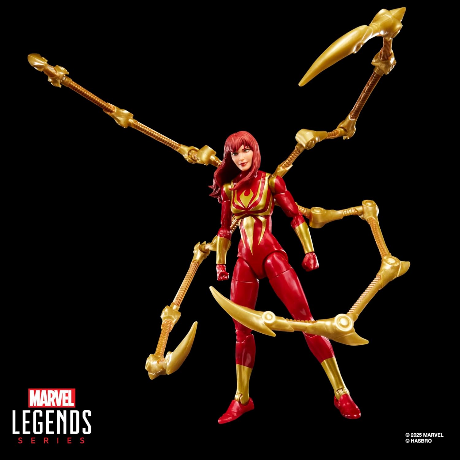 Marvel Legends x Magic The Gathering - Mary Jane Watson (Iron Spider) Action Figure + Promo Trading Card Set