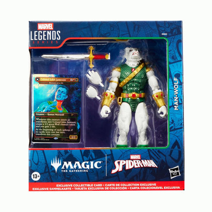 Marvel Legends x Magic The Gathering - Man-Wolf Action Figure + Promo Trading Card Set
