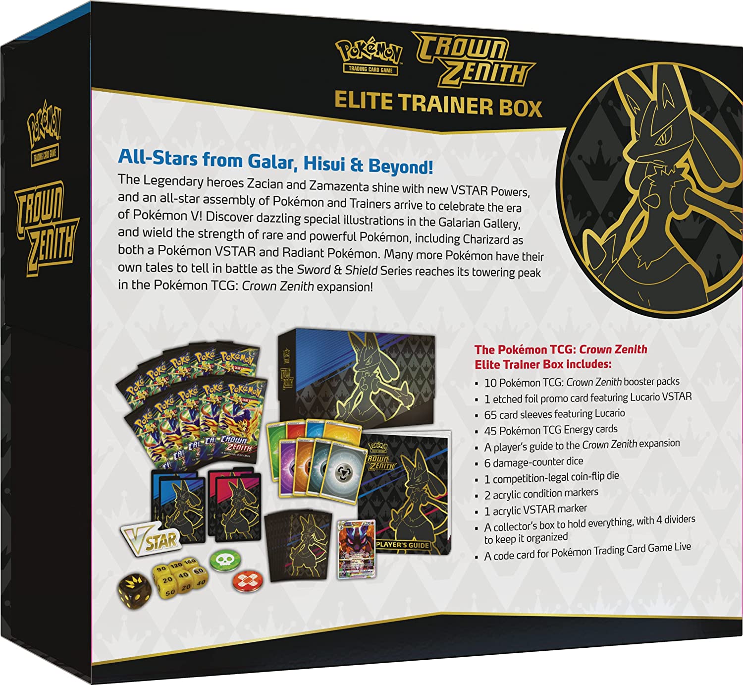ポケカCrown Zenith Elite Trainer Box シュリンク有 Amazon.co.jp: Pokemon TCG: Crown Zenith Elite Trainer Box : Toys