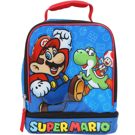 Super Mario Bros. Square Double Compartment Insulated Lunch Box