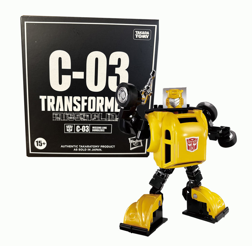 TRANSFORMERS Missing Link C-03 Bumble Action Figure - Classic Retro Collectible - Articulated Bumblebee Toy