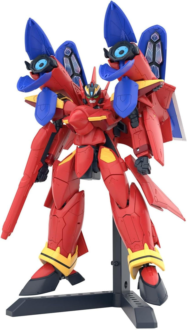 Bandai Hobby - 1/100 HG Macross 7, VF-19 Custom FIRE Valkyrie with Sound Booster Model Kit