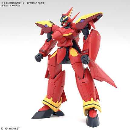 Bandai Hobby - 1/100 HG Macross 7, VF-19 Custom FIRE Valkyrie with Sound Booster Model Kit