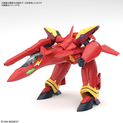 Bandai Hobby - 1/100 HG Macross 7, VF-19 Custom FIRE Valkyrie with Sound Booster Model Kit