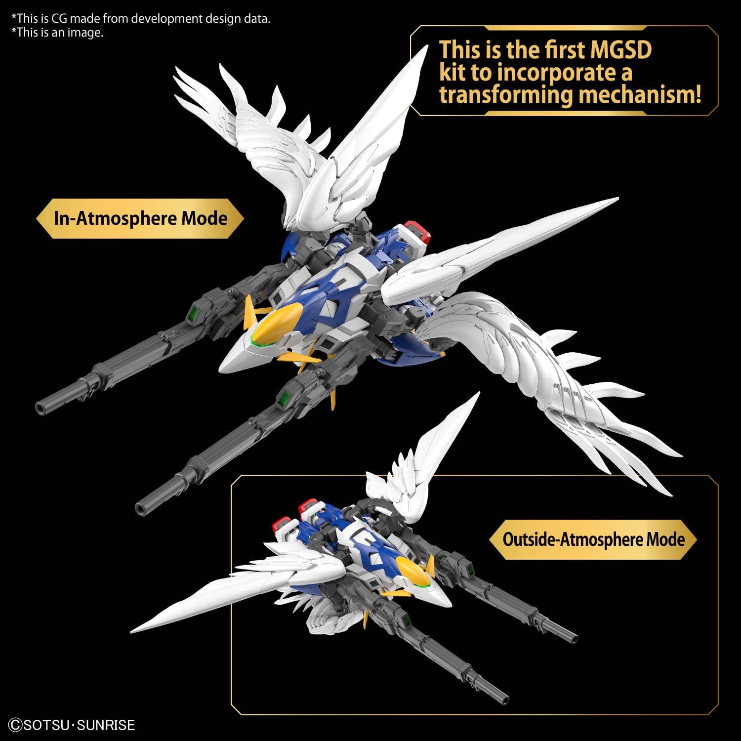 Bandai Hobby - MGSD Gundam Wing Endless Waltz. - XXXG-00W0 Wing Gundam Zero EW Ver. Model Kit