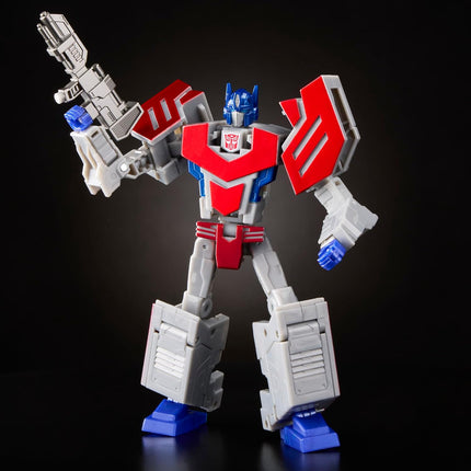 Transformers Icons Optimus Prime 6.75-Inch Voyager Class Action Figure that Converts to Autobot Logo Symbol