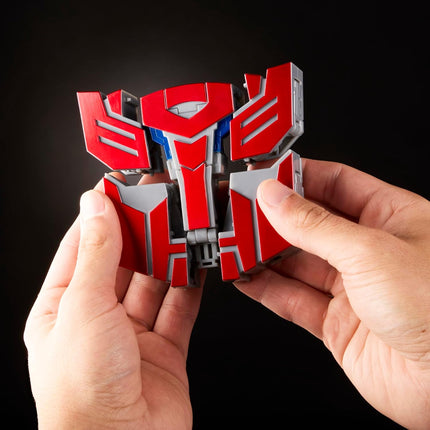 Transformers Icons Optimus Prime 6.75-Inch Voyager Class Action Figure that Converts to Autobot Logo Symbol