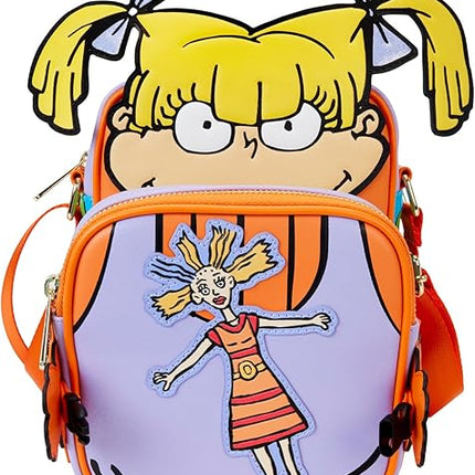 Loungefly Rugrats Angelica Crossbuddies Crossbody Bag with Coin Bag