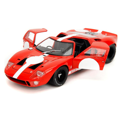 Jada Pink Slips 1968 Ford GT40 MK1-1:18 Scale Diecast Model with Opening Doors and Working Steering - for Collectors