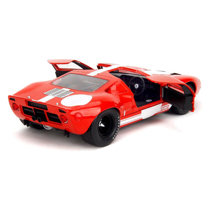 Jada Pink Slips 1968 Ford GT40 MK1-1:18 Scale Diecast Model with Opening Doors and Working Steering - for Collectors