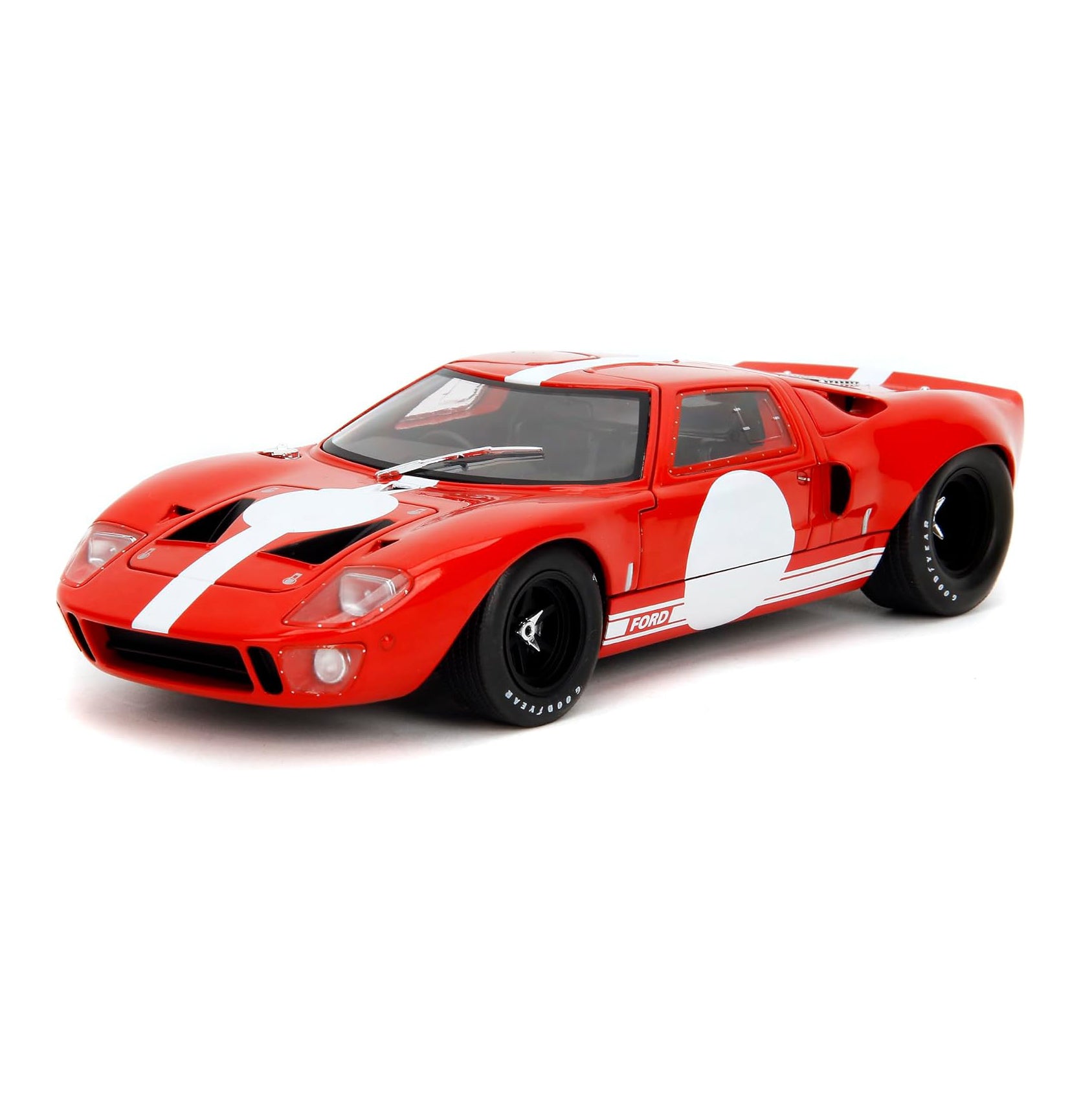 Jada Pink Slips 1968 Ford GT40 MK1-1:18 Scale Diecast Model with Opening Doors and Working Steering - for Collectors