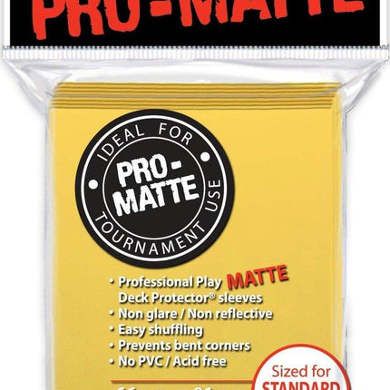 Ultra Pro PRO-MATTE (50 Non-Glare Sleeves) STANDARD Sleeve Packs