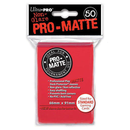 Ultra Pro PRO-MATTE (50 Non-Glare Sleeves) STANDARD Sleeve Packs