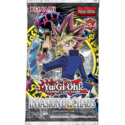Konami Yu-Gi-Oh! TCG: Invasion of Chaos (ENGLISH EDITION) Boosters (25th Edition)