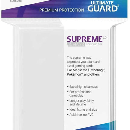 Ultimate Guard - 50 Sleeves: Supreme UX Standard Size