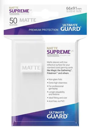 Ultimate Guard - 50 Sleeves: Supreme UX Standard Size (Matte)