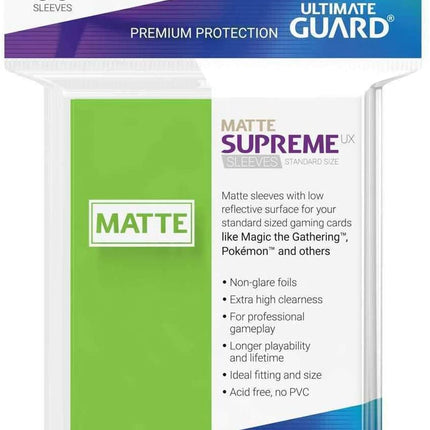 Ultimate Guard - 50 Sleeves: Supreme UX Standard Size (Matte)