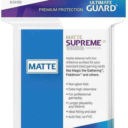 Ultimate Guard - 50 Sleeves: Supreme UX Standard Size (Matte)