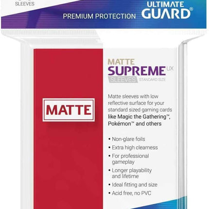 Ultimate Guard - 50 Sleeves: Supreme UX Standard Size (Matte)