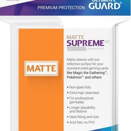 Ultimate Guard - 50 Sleeves: Supreme UX Standard Size (Matte)
