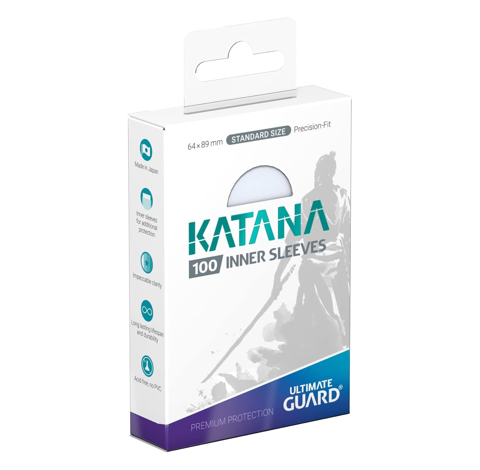 Ultimate Guard - Perfect-FIT 100 Katana Inner Sleeves (CLEAR) Standard Size