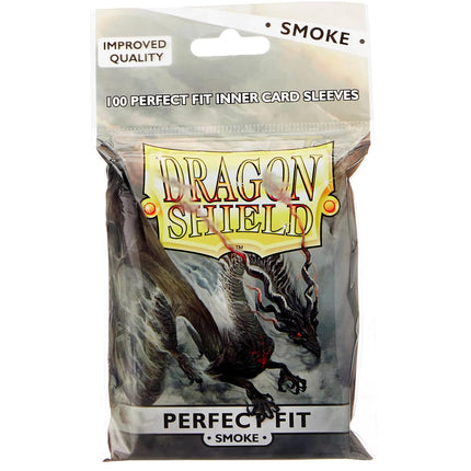 Dragon Shield - Perfect Fit (SMOKE) Standard (100 Count) Inner Sleeves