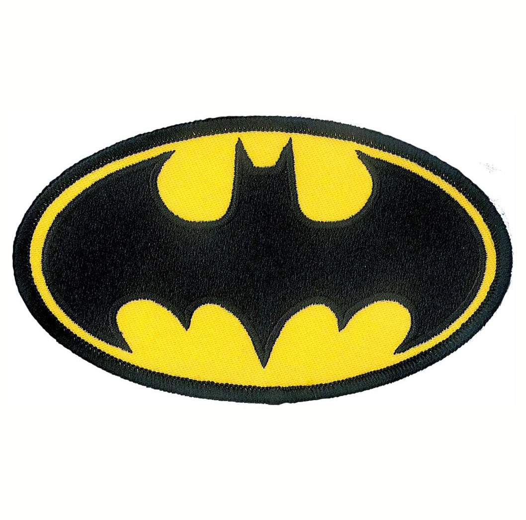 Batman Logo 3" Full Color Embroidery Iron-On Patch