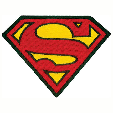 Superman Logo 3" Full Color Embroidery Iron-On Patch