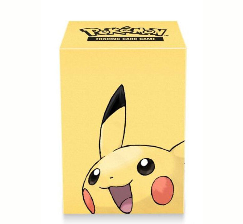 Ultra Pro - 2025 Pikachu Edition Deck Box, Stores & Protects 75 Pokémon Cards Double Sleeves & Standard Size Cards