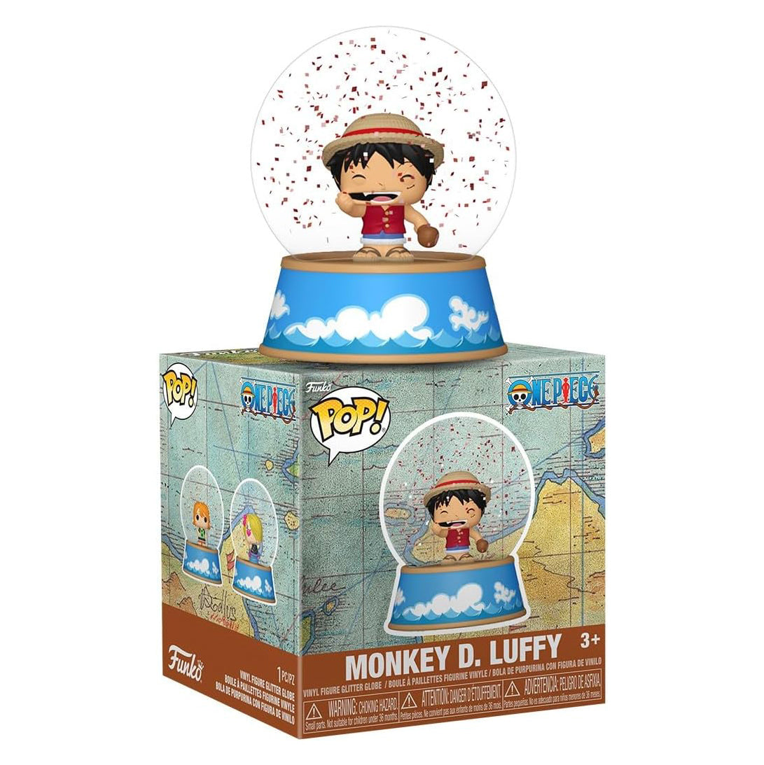 Funko Pop! Mini Glitter Globes: One Piece - Monkey D. Luffy - Collectable Vinyl Figure