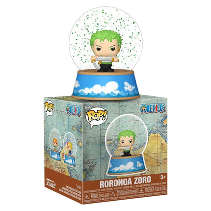 Funko Pop! Mini Glitter Globes: One Piece - Roronoa Zoro - Collectable Vinyl Figure