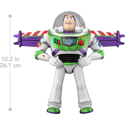 Toy Story 5 Disney and Pixar Toy Story 12” Scale Flight Mode Hi-Tech Edition Buzz Lightyear 35+ Sounds Action Figure