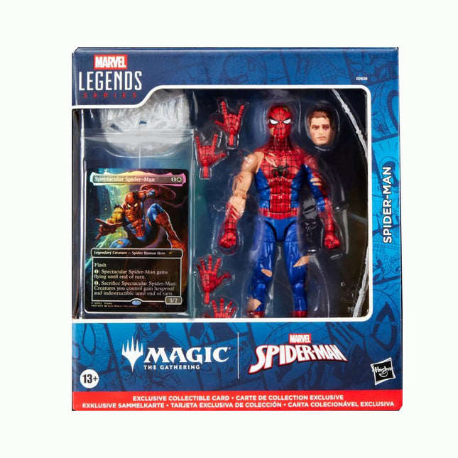 Marvel Legends x Magic The Gathering - Spider-man Action Figure + Promo Trading Card Set