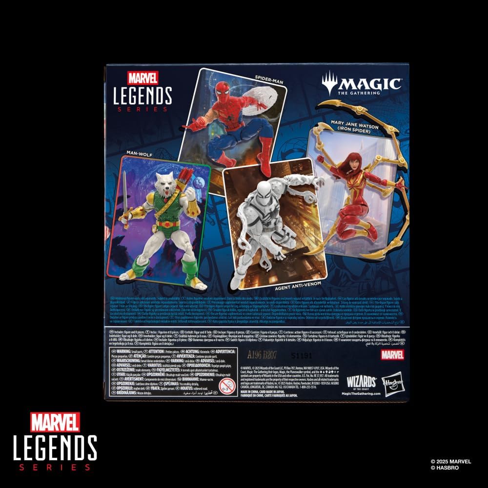 Marvel Legends x Magic The Gathering - Spider-man Action Figure + Promo Trading Card Set