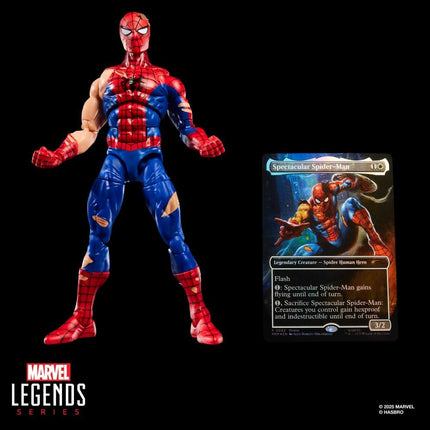 Marvel Legends x Magic The Gathering - Spider-man Action Figure + Promo Trading Card Set